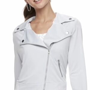 Candie's Light Gray Leather Jacket